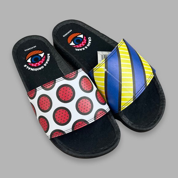 adidas Adilette Boost Craig Karl Black Sandal Slide Mens Size 8 US NWT GY5351 - Picture 1 of 5